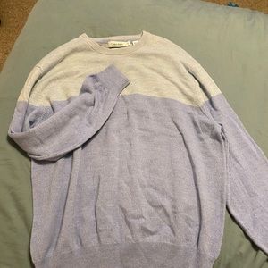 Calvin Klein Two Tone Light Blue Sweater XL
